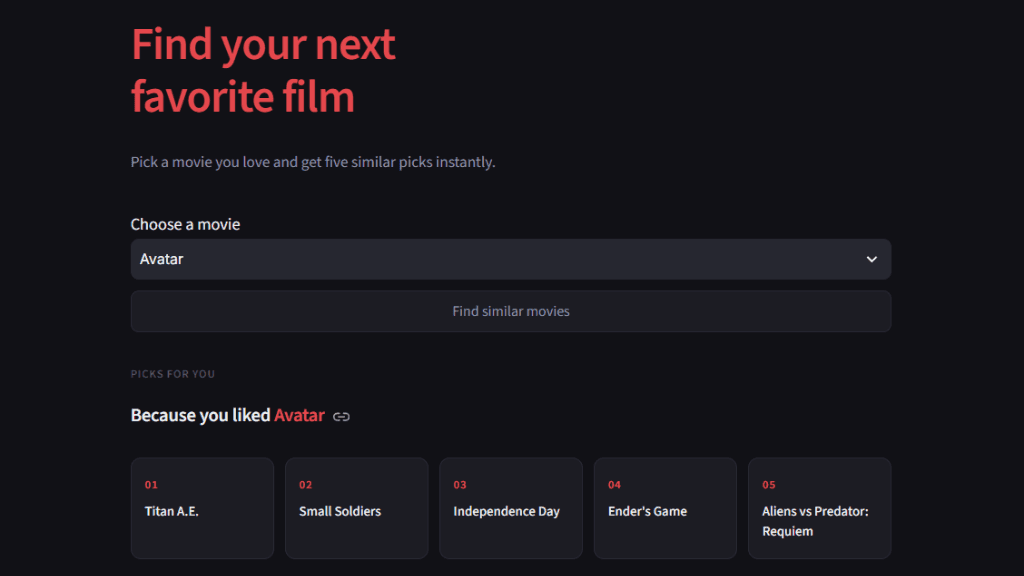 Movie Recommendation System